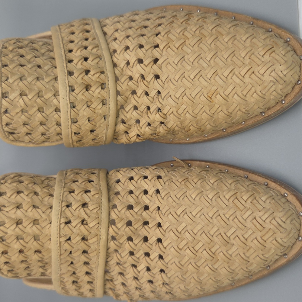 Freda Salvador Keen Mule Woven Tan Slip-On - Picture 16 of 16